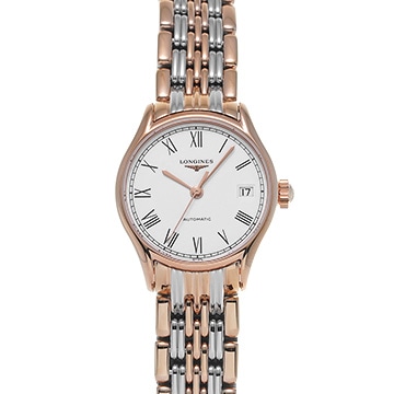 ロンジン リール L4.360.1.11.7 ホワイト レディース 時計 【新品】【wristwatch】