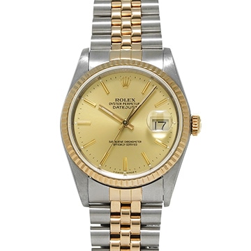 ロレックス デイトジャスト 16233 シャンパン メンズ 時計 【中古】【wristwatch】