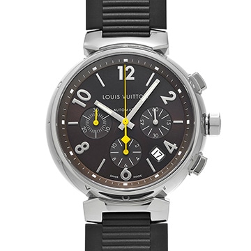 ルイ ヴィトン タンブール クロノグラフ Q1121 ブラウン メンズ 時計 【中古】【wristwatch】