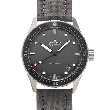 ブランパン フィフティファゾムス バチスカーフ 5000 1210 G52A アンスラサイト メンズ 時計 【中古】【wristwatch】