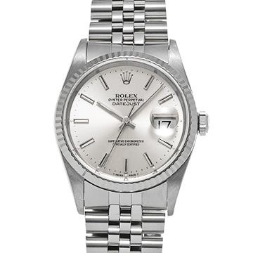 ロレックス デイトジャスト 16234 シルバー メンズ 時計 【中古】【wristwatch】