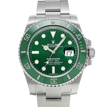 ロレックス サブマリーナ デイト 116610LV グリーン メンズ 時計 【中古】【wristwatch】
