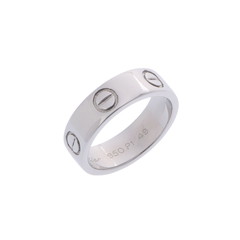 カルティエ ラブリング #49 シルバー Pt950プラチナ レディース ジュエリー 【中古】【jewelry】