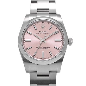 ロレックス オイスターパーペチュアル 34 124200 ピンク ユニセックス 時計 【中古】【wristwatch】