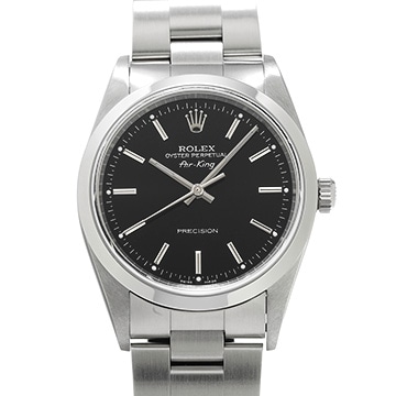 ロレックス エアキング 14000M ブラック メンズ 時計 【中古】【wristwatch】