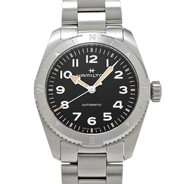 ハミルトン カーキ フィールド エクスペディション オート H70225130 ブラック メンズ 時計 【中古】【wristwatch】