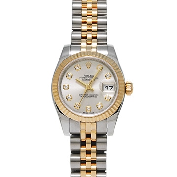 ロレックス デイトジャスト 179173G シルバー/ダイヤモンド レディース 時計 【中古】【wristwatch】