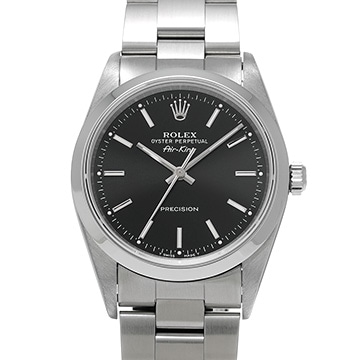 ロレックス エアキング 14000 ブラック メンズ 時計 【中古】【wristwatch】