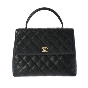 シャネル マトラッセ ブラック/ゴールド金具 A12397 キャビアスキン レディース バッグ 【中古】【bag】