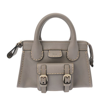 クロエ ミニ エディス 2WAY グレー バッファローレザー レディース バッグ 【中古】【bag】