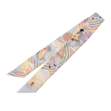 エルメス ツイリー CARRES VOLANTS マルチカラー 063849S シルク100％ レディース 【未使用】【other】