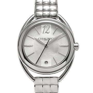 ショーメ リアン W23673-24A ホワイトシェル/ダイヤモンド レディース 時計 【中古】【wristwatch】