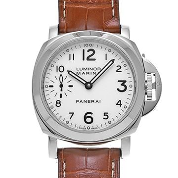 パネライ ルミノール マリーナ PAM00113 ホワイト メンズ 時計 【中古】【wristwatch】
