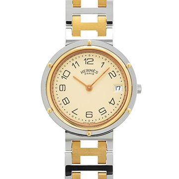 エルメス クリッパー アイボリー メンズ 時計 【中古】【wristwatch】