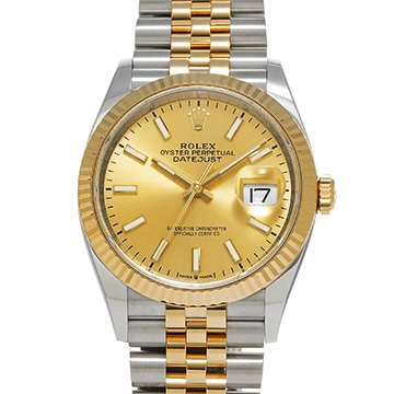 ロレックス デイトジャスト 36 126233 シャンパン メンズ 時計 【中古】【wristwatch】