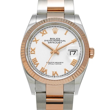ロレックス デイトジャスト 36 126231 ホワイト メンズ 時計 【中古】【wristwatch】