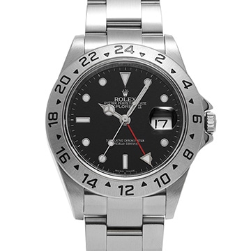 ロレックス エクスプローラーII 16570 ブラック メンズ 時計 【中古】【wristwatch】
