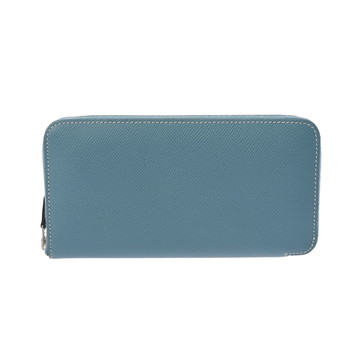 エルメス アザップ ロング クラシック ブルージーン ヴォーエプソン レディース 財布 【中古】【purse】
