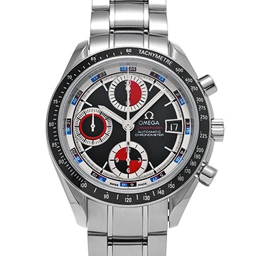 オメガ スピードマスター デイト 3210.52 ブラック/レッド メンズ 時計 【中古】【wristwatch】