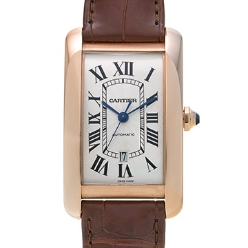 カルティエ タンク アメリカン XL W2609856 シルバー メンズ 時計 【中古】【wristwatch】
