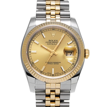 ロレックス デイトジャスト 116233 シャンパン メンズ 時計 【中古】【wristwatch】