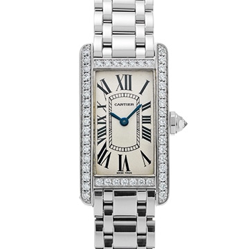 カルティエ タンクアメリカン　SM WB7073L1 シルバー レディース 時計 【中古】【wristwatch】