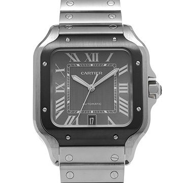 カルティエ サントス ドゥ カルティエ LM WSSA0037 グレー メンズ 時計 【中古】【wristwatch】