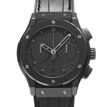 ウブロ クラシックフュージョン クロノグラフ オールブラック 521.CM.1110.LR ブラック メンズ 時計 【中古】【wristwatch】