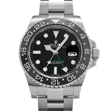 ロレックス GMTマスターII 116710LN ブラック メンズ 時計 【中古】【wristwatch】