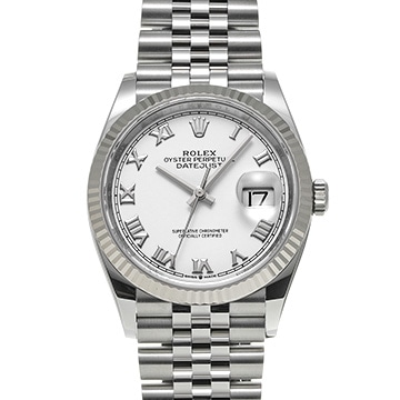 ロレックス デイトジャスト 36 126234 ホワイト メンズ 時計 【中古】【wristwatch】