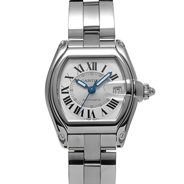 カルティエ ロードスター LM W62000V3 シルバー メンズ 時計 【中古】【wristwatch】