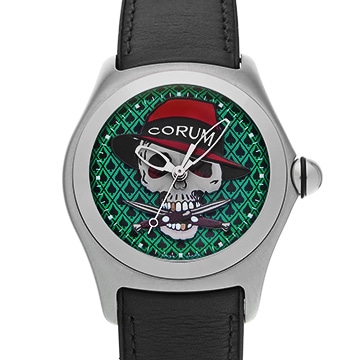 コルム バブル ギャングスター 082.170.20/F101 グリーン/スカル メンズ 時計 【中古】【wristwatch】