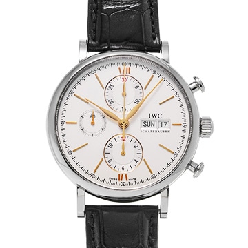 IWC ポートフィノ クロノグラフ IW391022 シルバー メンズ 時計 【中古】【wristwatch】