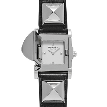 エルメス メドール ME3.210 シルバー レディース 時計 【中古】【wristwatch】