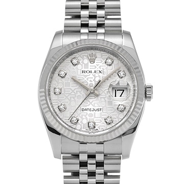 ロレックス デイトジャスト 116234G シルバーコンピュータ/ダイヤモンド メンズ 時計 【中古】【wristwatch】