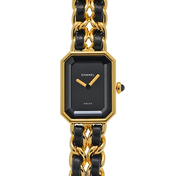 シャネル プルミエール L H0001 ブラック レディース 時計 【中古】【wristwatch】