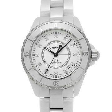 シャネル J12 38MM H1629 ホワイト/ダイヤモンド メンズ 時計 【中古】【wristwatch】