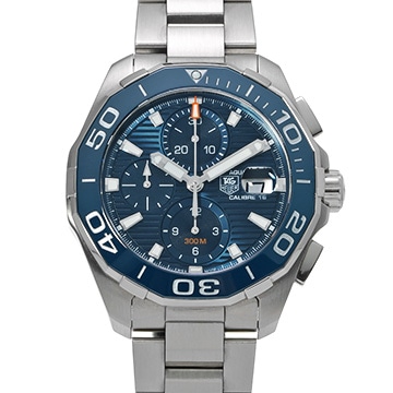 タグ ホイヤー アクアレーサー キャリバー16 クロノグラフ CAY211B.BA0927 ブルー メンズ 時計 【中古】【wristwatch】