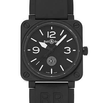ベル＆ロス BR01-92 10周年記念限定 BR0192-10TH-CE ブラック メンズ 時計 【中古】【wristwatch】