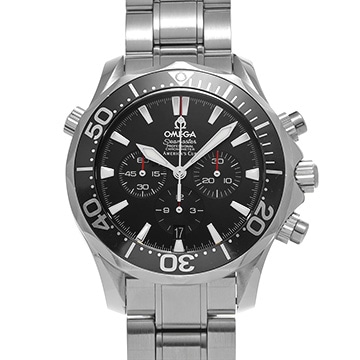 オメガ シーマスター 300 クロノグラフ アメリカズカップ 2594.50 ブラック メンズ 時計 【中古】【wristwatch】