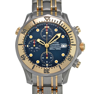 オメガ シーマスター プロフェッショナル 300 クロノグラフ 2297.80 ブルー メンズ 時計 【中古】【wristwatch】
