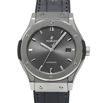 ウブロ クラシックフュージョン チタニウム レーシンググレー 542.NX.7071.LR グレー メンズ 時計 【中古】【wristwatch】