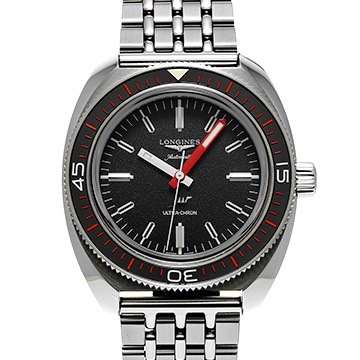 ロンジン ウルトラクロン L2.836.4.52.6 ブラック メンズ 時計 【中古】【wristwatch】