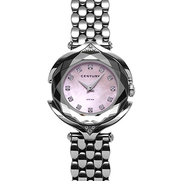 センチュリー アフィニティー 632.7.S.07.16.SK ピンクシェル/ダイヤモンド レディース 時計 【中古】【wristwatch】