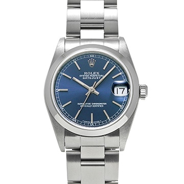 ロレックス デイトジャスト 31 68240 ブルー ユニセックス 時計 【中古】【wristwatch】