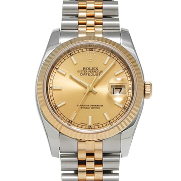 ロレックス デイトジャスト 116233 シャンパン メンズ 時計 【中古】【wristwatch】