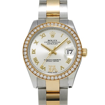 ロレックス デイトジャスト 31 178383 シルバー/ダイヤモンド ユニセックス 時計 【中古】【wristwatch】
