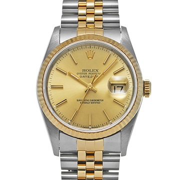 ロレックス デイトジャスト 16233 シャンパン メンズ 時計 【中古】【wristwatch】