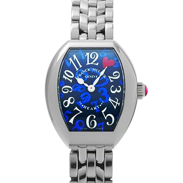 フランクミュラー ハート トゥ ハート 5002SQZC1HJRED ブルー レディース 時計 【中古】【wristwatch】