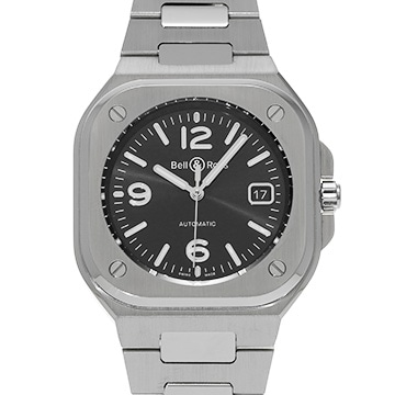 ベル＆ロス BR 05 ブラックスチール BR05A-BL-ST/SST ブラック メンズ 時計 【中古】【wristwatch】